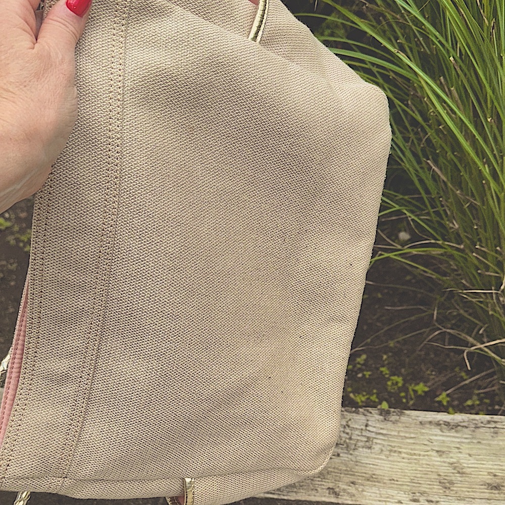 GUC Burberry Blue Label Beige with gold trim Canvas Shoulder bag, pink interior - Picture 12 of 16